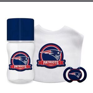 NFL New England Patriots Kickoff‎ Collection, Baby Bib, Bottle and Pacifier